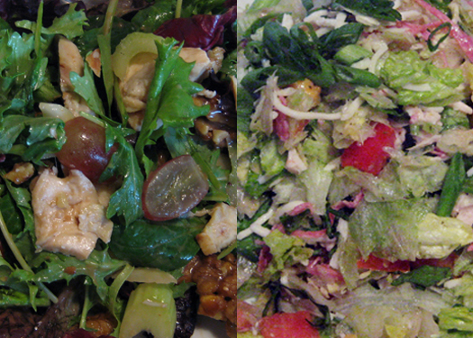 CPK - Field Green Salad and Italian Chopped Salad