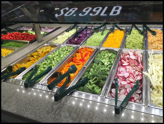 A colorful, fresh selection of organic vegetables to choose from