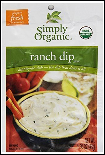 Simply Organic Ranch Dip Mix