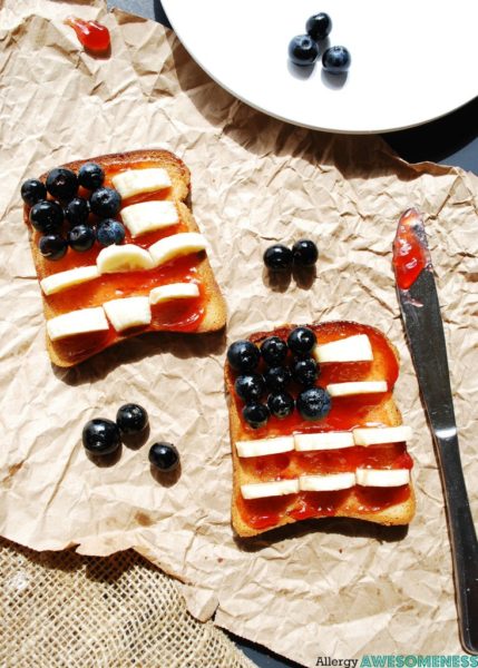 Patriotic Toast (www.allergyawesomeness.com)