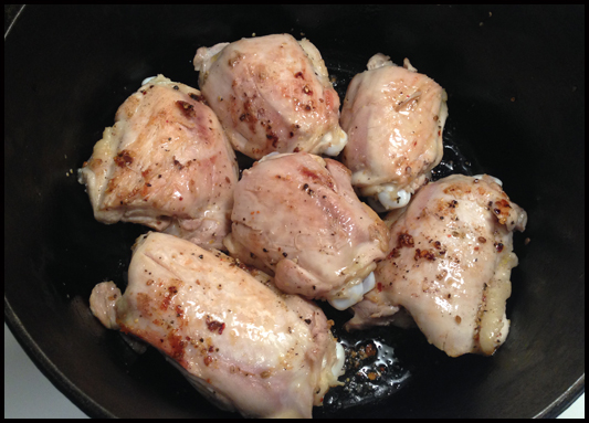 Browning chicken