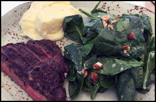 Tender Greens Backyard Steak Plate w/ Mashed Potatoes & Salad gluten free