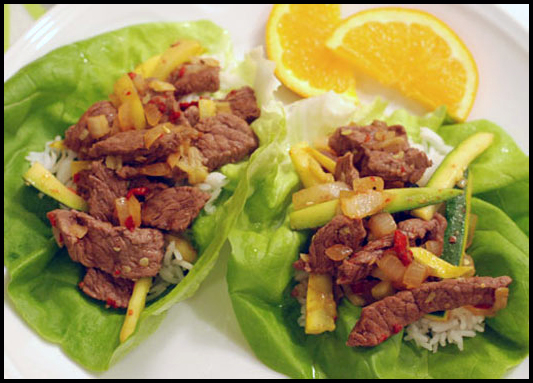 Beef Lettuce Wraps