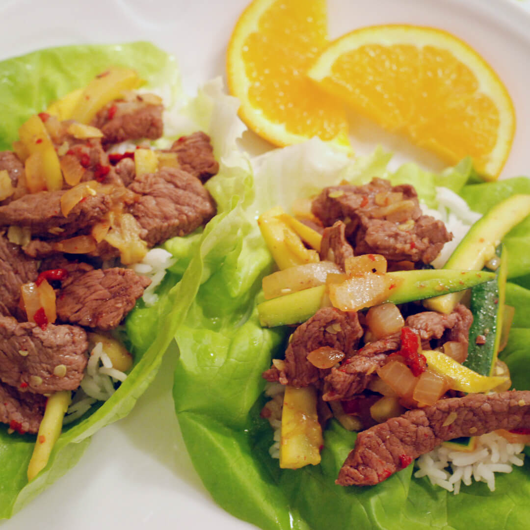 Beef Lettuce Wraps - gluten free